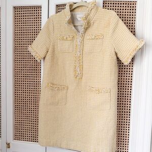 Tuckernuck Ophelia Tweed Dress Yellow